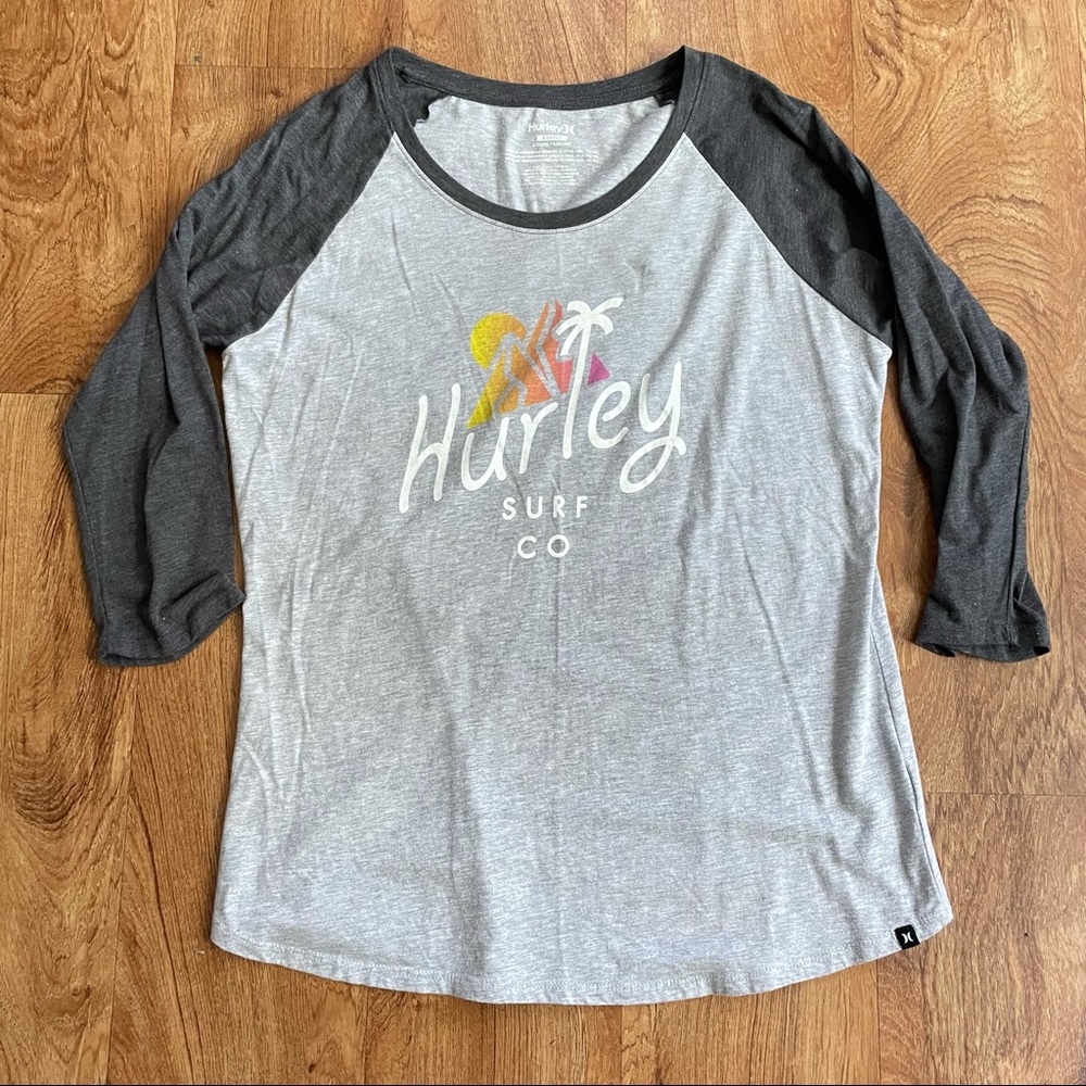 HURLEY Raglan Baseball T-Shirt